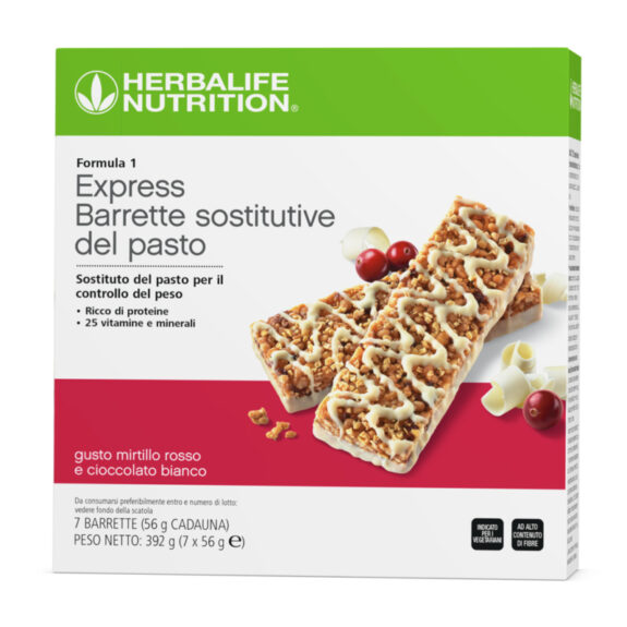 Formula 1 Express - Barrette sostitutive del pasto Mirtillo rosso e cioccolato bianco