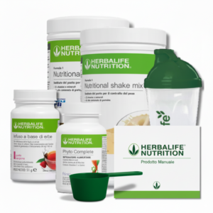 Herbalife Programma Completo Perdita Peso - Formula 1 + Aloe + Infuso + Formula 2