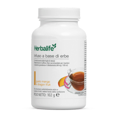 Herbalife Infuso Termogenico alle Erbe Gusto Mango e Dragonfruit Nuova Formulazione Formato Maxi 102g